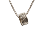 Vintage Scrollwork Barrel Pendant Necklace