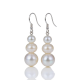 Graduated Pearl Drop Earrings